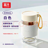 富光清然玻璃杯 高硼硅玻璃水杯子 女生便携牛奶咖啡刻度茶杯330ml 实拍图