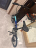 大行（DAHON）K3plus折叠自行车超轻铝合金16英寸9速城市碟刹通勤车KAA693 黑蓝【内折版】 实拍图