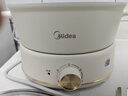 美的（Midea）电煮锅 电火锅 电炒锅 电蒸锅 分体式 家用多功能锅 四季小嗨锅 HGC232301W 配蒸片【国家补贴】 实拍图