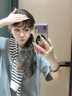 多菲尼森假发女长发自然韩系中分几字刘海慵懒羊毛卷全头套假发自然假发 几字刘海羊毛卷假发 棕色系 长发 实拍图