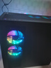 宁美 定制 N系列 台式电脑机箱风扇 主机散热风扇 LED 炫光 12CM 静音 降温 /单拍不发货/搭配主机下单 黑色无光机箱风扇 实拍图