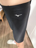 美津浓（MIZUNO）泳裤男士防尴尬大码长款5分裤专业速干抗氯游泳衣装备B1127黑L 实拍图