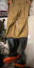胜丽 下水裤尼龙路亚涉水裤连体背带雨裤男连体服190D 卡其色 BWN69K 43码 实拍图