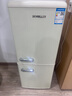 德姆勒（DEMULLER）复古冰箱双门冷藏冷冻家用租房办公室高颜值节能低音电冰箱136L 136升-芝士白【上冷藏下冷冻】 实拍图