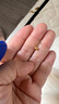 中国黄金（CHINA GOLD）金珠黄金耳钉女款足金豆豆耳饰转运珠养耳洞情人节生日礼物送女友 【今/次日达】金珠耳钉【一对】约0.5g 实拍图