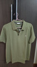 哈吉斯（HAZZYS）男装 夏季款上衣轻商务通勤多色百搭短袖POLO衫男ASTZE0BBX26 茶绿色OG L (175/96A 48) 实拍图