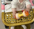 恩曜藤椅婴儿推车可坐可躺可折叠仿藤车宝宝夏天夏季竹藤婴儿车小推车 棚子红【支架调节 可坐可躺】 实拍图