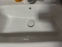 波彼（BOBI）台盆陶瓷一体盆洗手盆单盆阳台浴室柜卫生间半嵌入洗脸面盆池定制 【81*48CM】盆+下水器+安装胶 实拍图