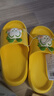 巴布豆（BOBDOG）儿童拖鞋男女童宝宝软底居家室内外夏季凉拖鞋 黄色 200码 实拍图