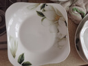 厚秀堂景德镇骨瓷碗碟盘套装家用组合新款陶瓷餐具中式简约饭碗面碗 6英寸骨碟（2个）百合花 实拍图