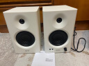 漫步者（EDIFIER）MR4 有源监听2.0音箱  HIFI音质 多媒体电脑电视音响 桌面音响 白色 实拍图