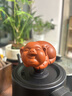 溪隐陶府 宜兴紫砂茶宠 全手工陈洪军朱泥福气猪 福猪生肖小猪茶玩雕塑茶具茶盘摆件 福气猪---名家陈洪军作品---绿泥 实拍图