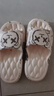 百慕倾臣 拖鞋女外穿夏简约卡通室内舒适软底浴室防滑厚底 情侣凉拖鞋男 白色-XX熊 36-37 正码 实拍图