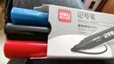 得力(deli)粗头6881记号笔 油性大头物流家庭快递签字办公文具马克笔记号笔  混色3支/盒 SK150 实拍图