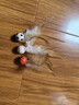 瓜洲牧猫玩具弹力球羽毛逗猫棒自嗨解闷神器网红款猫咪追赶互动宠物用品 羽毛弹力球【运动款】三个装 实拍图
