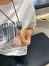 中国黄金（CHINA GOLD）平安锁黄金项链男女足金吊坠长命锁挂坠情人节送生日礼物婴儿宝宝 【今/次日达】平安锁吊坠【黑绳】约1.5g 实拍图