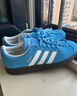 adidas「T头鞋」VL COURT复古休闲板板鞋德训鞋男女阿迪达斯轻运动   蓝色/亮白/树脂黄   38 实拍图