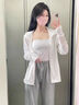 FitonTon美背内衣女带胸垫吊带背心女夏季薄款无痕抹胸防走光搭外穿上衣 实拍图