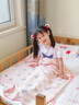 无印良品全棉纱布盖毯儿童毛巾被夏季小毯子幼儿园午睡毯单人披肩毯夏凉被 恐龙岛【全棉皱皱纱 亲肤柔软】 80x105cm【儿童毯】 实拍图