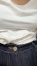 森马（Semir）短袖t恤女短款合体显瘦正肩内搭25夏凉感修身打底衫109325100001 实拍图