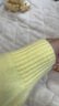 F426国潮牌秋季新款美式复古毛感小狗团提花圆领套头毛衣 黄色 L 实拍图