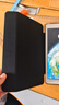 毕亚兹 适用ipad 10.2英寸保护套 2021年9/8/7代通用苹果平板电脑三折支架 智能休眠保护壳 PB179金刚黑 实拍图