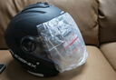 凤凰（Phoenix）3C认证电动车头盔男女士摩托车电瓶车安全帽冬季防雾保暖四季通用双镜新国标3/4盔 3C月影白【可拆围脖】新国标A类 实拍图