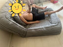 墨往人类狗窝懒人沙发床单双人可睡觉飘窗小沙发椅床上座椅 灰色188*110【特大加宽】科技绒 实拍图