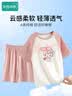冰雪木棉儿童睡衣女童纯棉夏季薄款套装A类7A抑菌空调家居服中大童短袖裤 实拍图