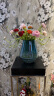 傲石 玻璃透明水养花瓶 摆件客厅插花轻奢ins风法式简约餐桌干花瓶 三件套 实拍图