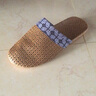 贝蒂语夏季居家亚麻拖鞋透气藤草席编织厚底男女春秋欧式室内凉拖鞋 深色 42-43 实拍图