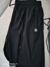 啄木鸟冰丝短裤男士夏季薄款弹力速干高档大码透气健身跑步运动五分裤子 黑色+灰色【2条装】 2XL（建议135-150斤） 实拍图