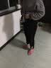 幻黛 休闲裤女春夏冰丝新款弹力束脚裤韩版哈伦裤运动宽松阔腿卫裤 蓝色长裤 L 实拍图