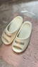 牧童儿童拖鞋夏季家居鞋室内软底浴室男女童亲子凉拖鞋 椰奶白 220 实拍图