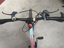 凤凰山地自行车男女变速山地车碟刹青少年儿童自行车学生单车 星际 蓝粉【变速+辐条轮】 18寸【适合120-155cm】 实拍图