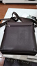 七匹狼男包单肩斜挎包商务休闲简约翻盖皮包公文牛皮背包七夕情人节礼物 90114B深啡色大号款【专柜包装】 实拍图
