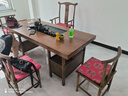 赣荣实木原木大板茶桌椅组合一桌五椅新中式简约茶几办公室家用泡茶台 抽屉款石盘大板1官帽椅4月牙椅 1.8米新中式四抽屉款 实拍图