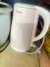 美的（Midea）电热水壶电水壶烧水壶双层防烫价保11.11 0涂层 食品级304不锈钢1500W快速沸腾1.7L大容量 HJ1705 实拍图