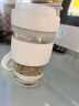 乐扣乐扣（LOCK&LOCK）元贝磁弹杯玻璃杯磁吸茶水分离杯子男女户外便携550ml白色 实拍图