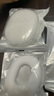 赫豹适用苹果新款airpods max保护套透明TPU软壳蓝牙耳机头戴式外壳耳罩硅胶横头梁保护壳保护罩 透明外壳+白色内壳+白色悬梁 Apple AirPods Max 实拍图