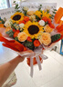 馨仪鲜花速递玫瑰向日葵康乃馨花束生日礼物全国同城配送 向日葵玫瑰混搭花束 实拍图