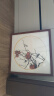 佩童悸中式画框装裱相框挂墙38国画字画书法十字绣钻石正方形50定制框架 咖啡色（相框+卡纸） 可放【50*50cm】 实拍图