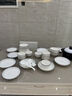 玺垚碗碟套装家用釉下彩饭碗家用简约现代2025新款陶瓷碗盘筷餐具套装 现代时光配汤碗  39件套 实拍图
