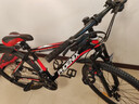 凤凰（Phoenix） 山地自行车成年人男士女士学生变速减震油刹线刹山地车自行车 黑红/铝合金车架/蓝图定位 26寸（身高160-180左右） 30速数字指拨/默认线碟可改油碟 实拍图