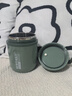 沃德百惠（WORTHBUY）早餐牛奶杯燕麦杯带盖勺外带便携不锈钢汤杯保温水杯 绿色480ML 实拍图