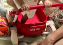 kidpop宝宝学步车可调速婴儿多功能手推车防侧翻助步车周岁礼物 活力红 实拍图