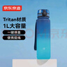 京东京造 运动水杯  tritan水杯运动水壶大容量外出方便携带 青蓝渐变1L 实拍图