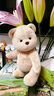 莉娜熊（TeddyTales）小熊玩偶毛绒玩具熊泰迪手作熊安抚娃娃送礼送人生日礼物女生 奶茶色（经典款） 中号站姿约30cm 实拍图