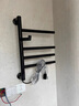 科勒（KOHLER）电热毛巾架家用卫生间浴巾架浴室智能浴室加热发热毛巾烘干架 黑色-下出线 实拍图