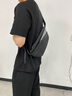高尔夫（GOLF）胸包男士休闲斜挎包男单肩包小背包手机ipad腰包男骑行运动挎包 黑配灰 实拍图